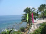 View of the sea from at Eagle Point, Anilao
