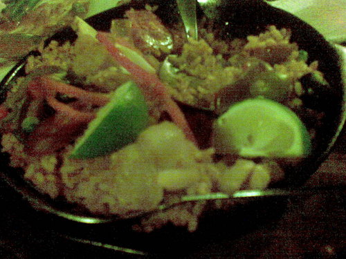 Paella at Chateau Verde