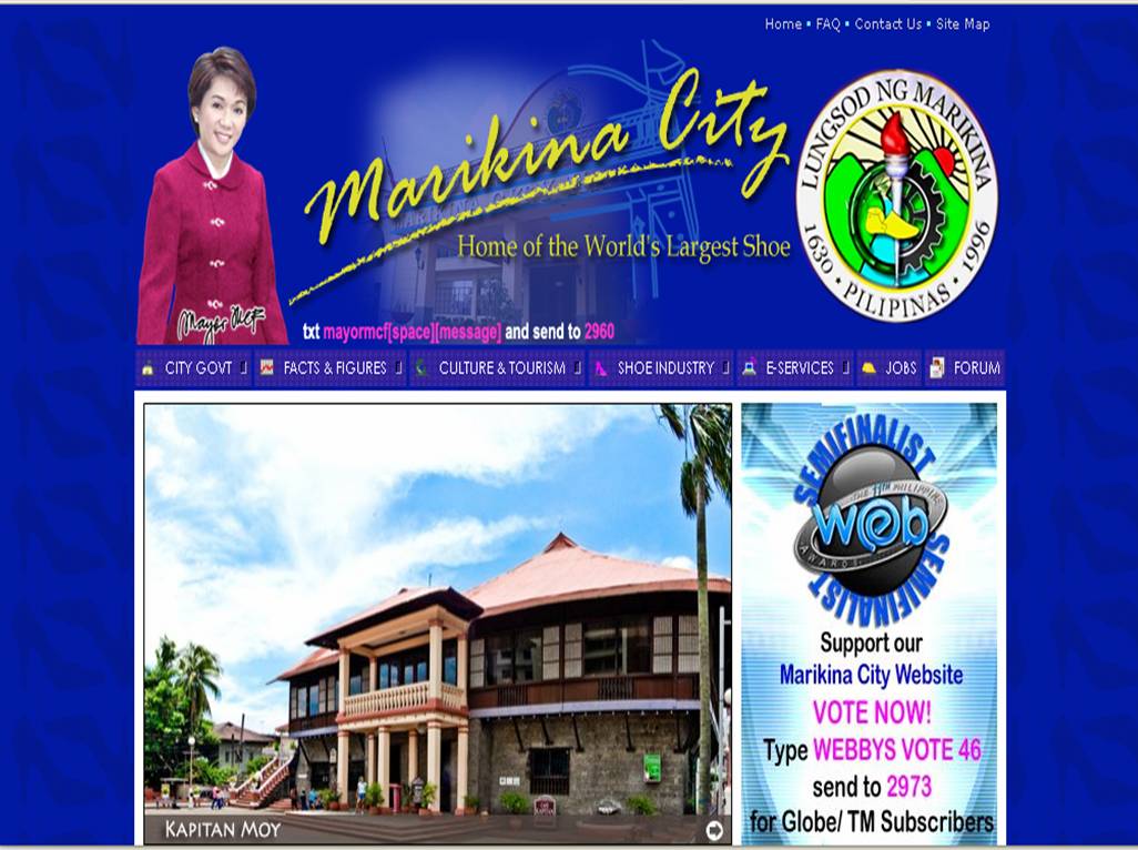 Website of Marikina City