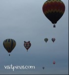 Up they all go at the Hot Air Balloon Fiesta, Clarkfield