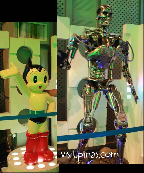 Astroboy and Terminator at Science Discovery Center, SM Mall of Asia