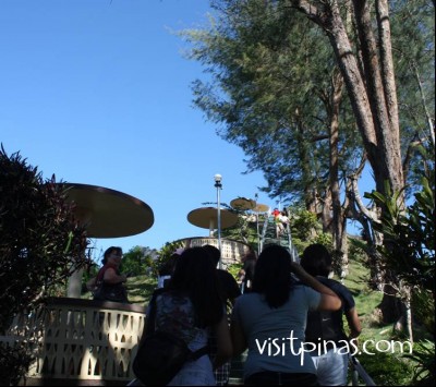 Going up the Chocolate Hills in Bohol
