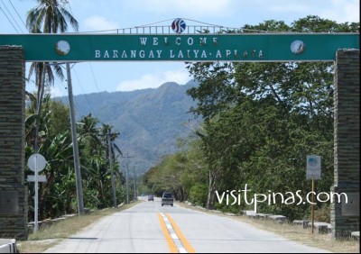 Entrance arch at Laiya, San Juan, Batangas