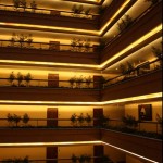 Rooms surrounding the center space at Discovery Suites, Ortigas