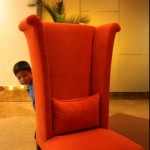 Lobby chair at Discovery Suites, Ortigas Center, Pasig City