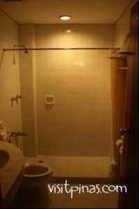 Shower room at Microtel Shower room at Microtel