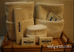 Toiletries at Microtel Toiletries at Microtel