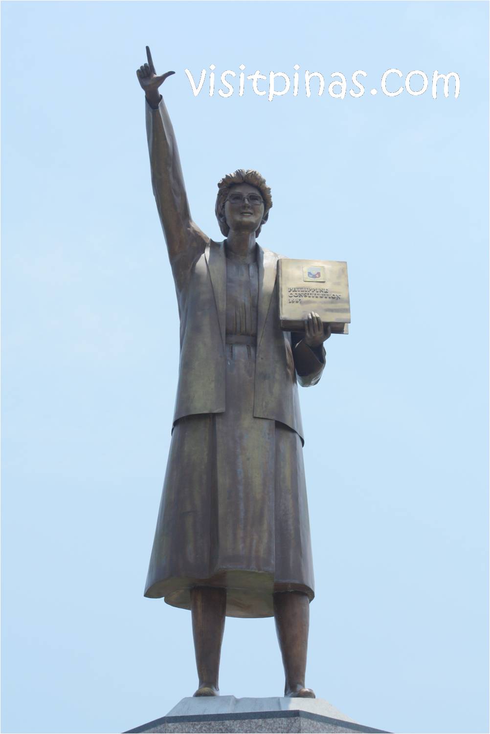 Corazon Cory Aquino statue in Intramuros