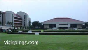 House of Representatives Complex in Quezon City House of Representatives Complex in Quezon City (Plenary Hall is building to the right)