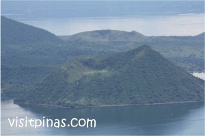 Extinct crater of Taal Volcano, view from upper-level Tagaytay City Extinct crater of Taal Volcano, view from upper-level Tagaytay City