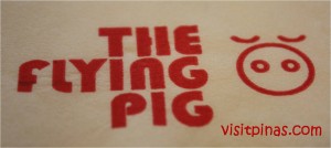 Flying pig table napkin Flying pig table napkin
