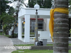Yellow Ribbons at the Tomb of Cory Aquino