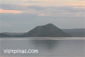 View of Taal Volcano crater from Lakeshore View of Taal Volcano crater from Lakeshore