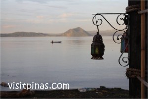 View of the Taal Volcano crater, from Club Balai Isabel