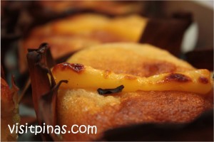 Bibingka up close at Bibingkinitan Bibingka up close at Bibingkinitan