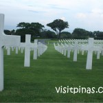 Neatly arranged headstones at Manila American Cemetery Neatly arranged headstones at Manila American Cemetery