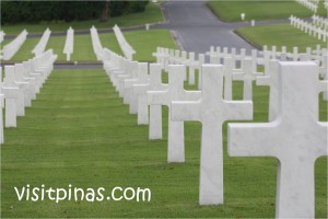 Rows of Headstones headstones at Manila American Cemetery