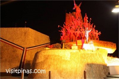 EDSA People Power Monument red