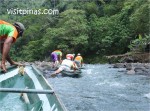 Pushing up the rapids in Pagsanjan Falls, Laguna