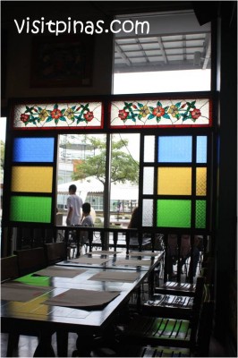 Old-style stained glass at Kanin Club
