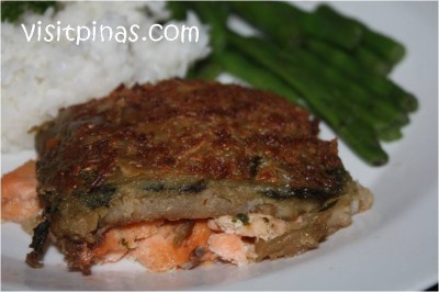 Salmon with Spinach at Abuela's Coffeeshop, Cocoon Boutique Hotel