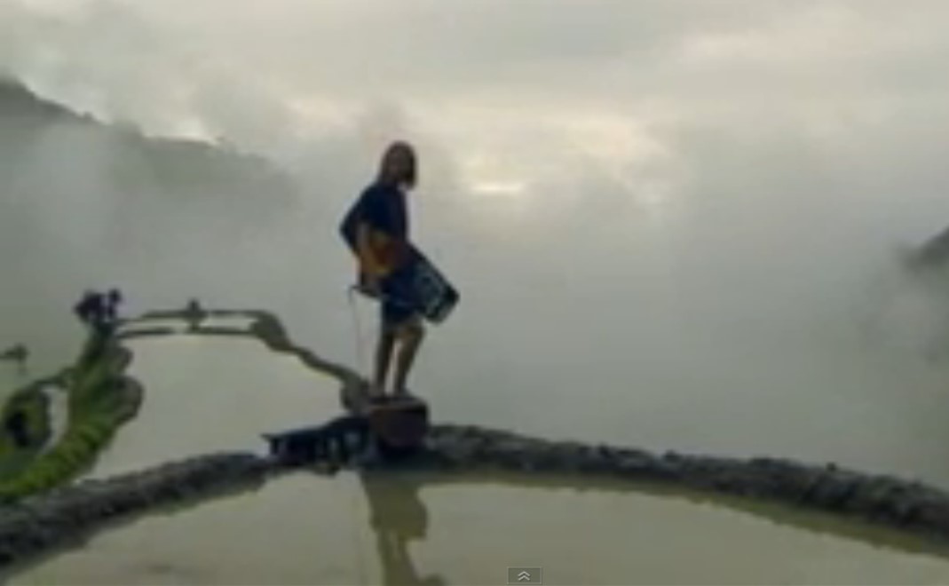 Wakeskating at Banaue Rice Terraces, Eight Wonder of the World