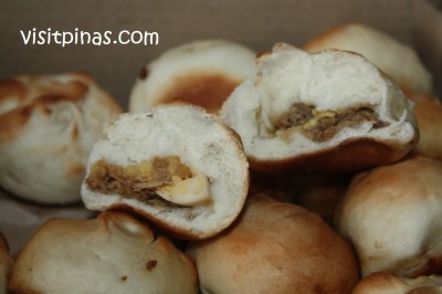 Toasted Siopao in Half