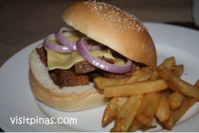 Burger at Texas Joe's House of Ribs, Subic