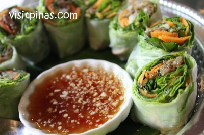 Fresh Spring Roll (Por Pie Koong Sod) at Basil