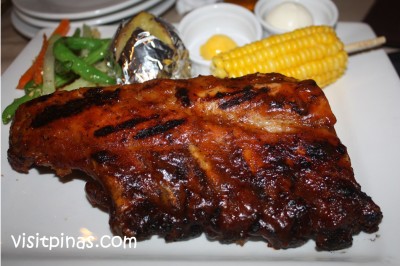 Half Rack Baby Back Ribs at Texas Joe's House of Ribs, Subic