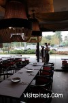 Looking out at Shrimp Bucket Restaurant (UP Town Center, Quezon City)