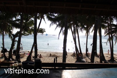 Pre-sunset glare as seen from Real Coffee, Boracay
