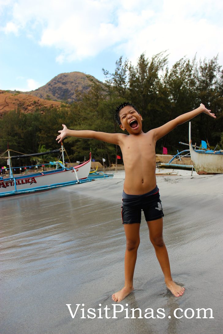 Beach fun at Anawangin Cove, Zambales