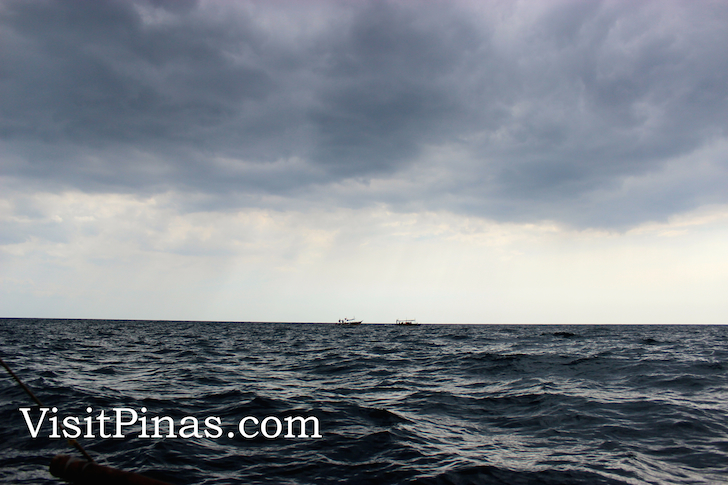 Big waves going to Anawangin Cove, Zambales