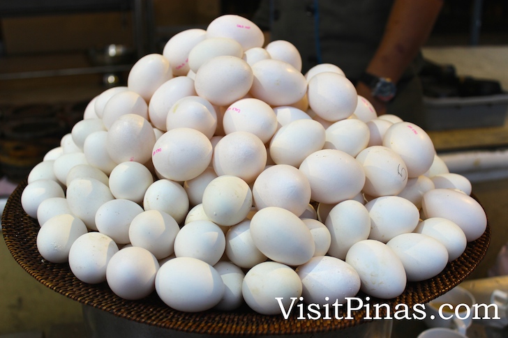 Eggs ready for diners at Boracay Regency Beach Resort and Spa