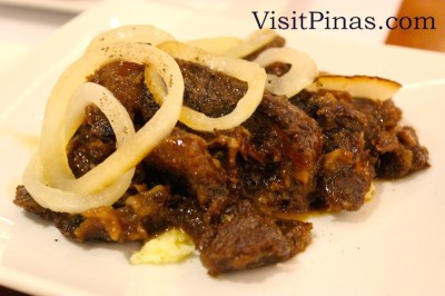 Bistek Tagalog at Wooden Spoon