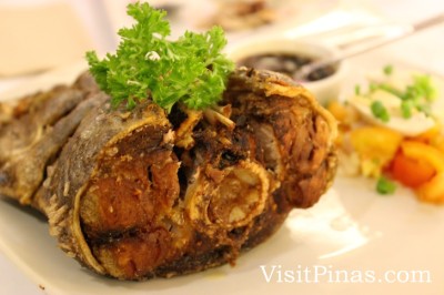 Crispy Pata Fish at Wooden Spoon