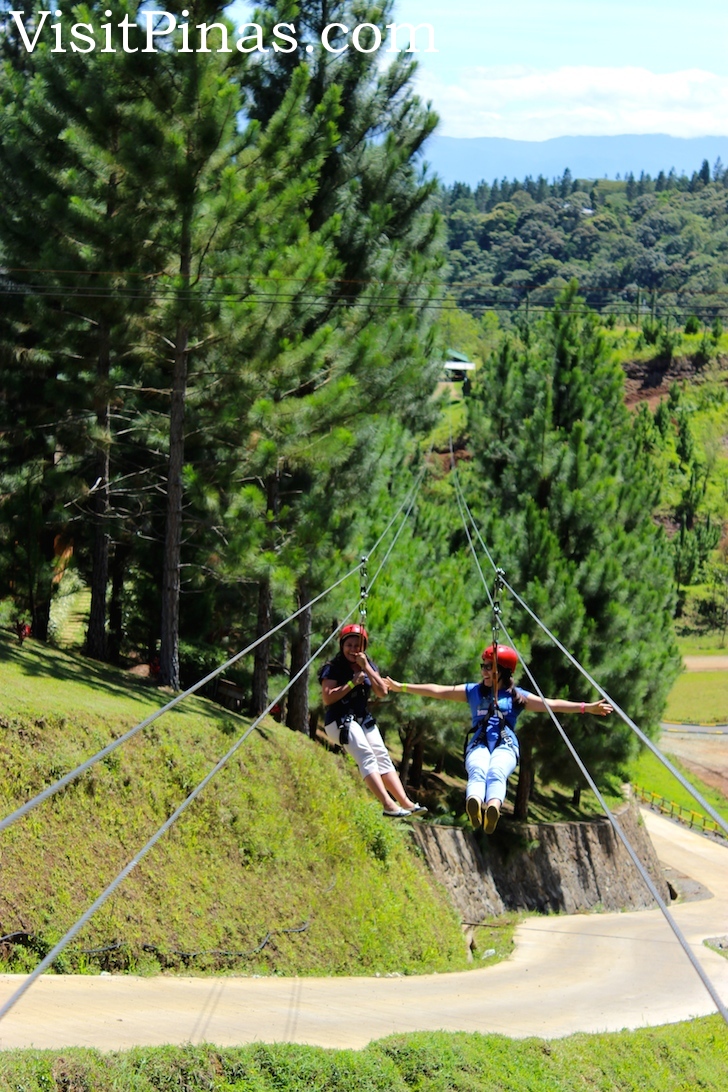 Easier zipline at Dahilayan Park, Bukidnon