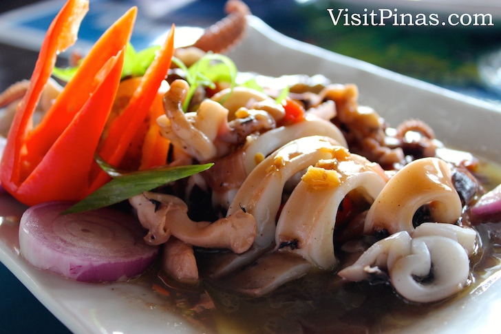 Fresh squid at Bahay Bakasyunan sa Camiguin
