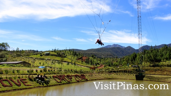 Going up for Drop Zone, Dahilayan Park, Bukidnon