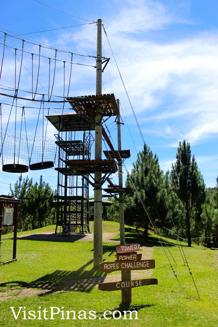 Power ropes challenge at Dahilayan Park, Bukidnon