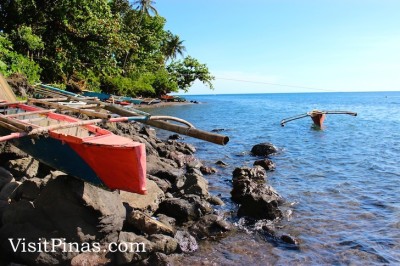 Shore front of Sunken Cemetery, Camiguin