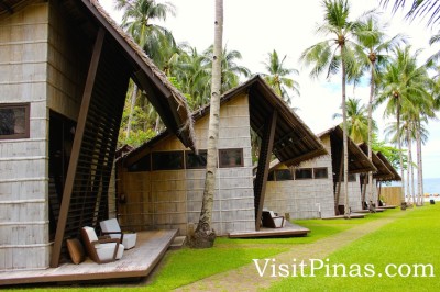 View of cottages towards the sea, Bahay Bakasyunan sa Camiguin