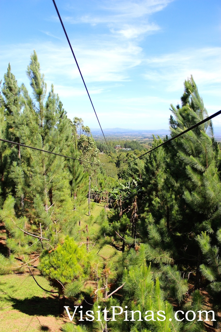 Wires for 840-meter zipline, Dahilayan Park, Bukidnon