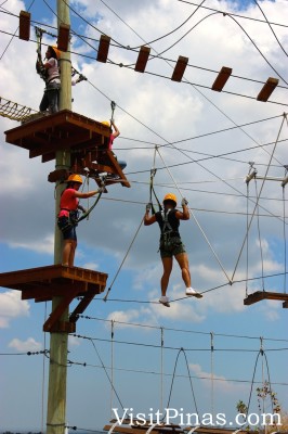 Mid-level challenges at Aerial Walk (The Sandbox by Alviera)