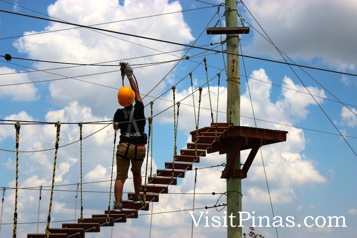 Safety gear at the Aerial Walk Challenge (The Sandbox by Alviera)