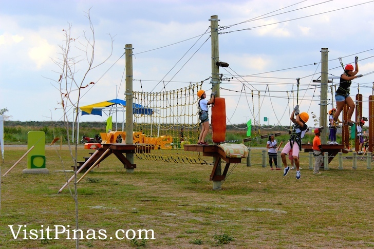 Start of Aerial Walk Challenge (The Sandbox by Alviera)
