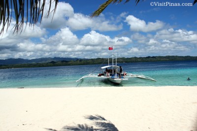 Boat, Beach and Shade in Canigao Island, Leyte
