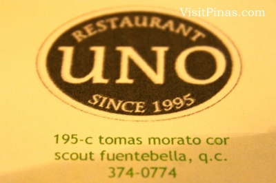 Uno Restaurant since 1995 (Quezon city)