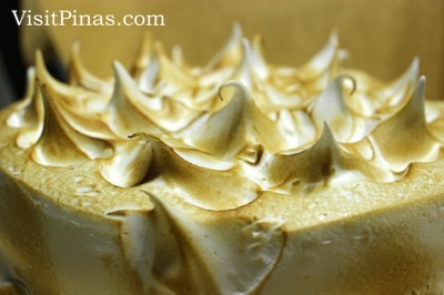 Marsmallow icing of Chocolate Campfire at Purple Oven